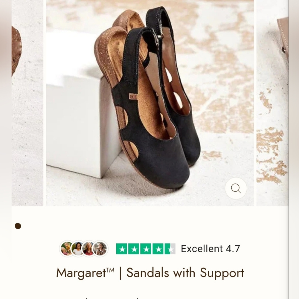 NWOT- Mayberry Black Sandals with Support Size 11 Runs On Smaller Side